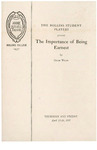 The Importance of Being Earnest by Annie Russell Theatre